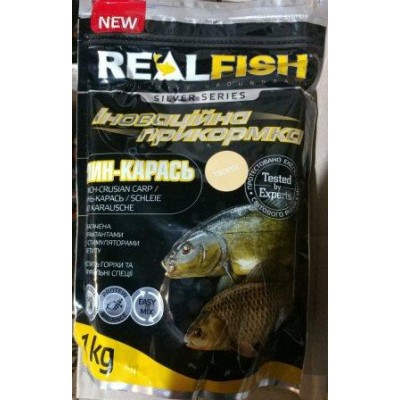 Прикормка Real fish Линь-карась Творог 1кг (9996152) Прикормка Real fish Линь-карась Творог 1кг (9996152)