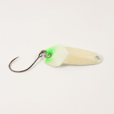 Блешня MEGABASS IZABELLA ABALONE (1.4G) колір AB GLOW-LIME SPOT 1.4гр (23519)