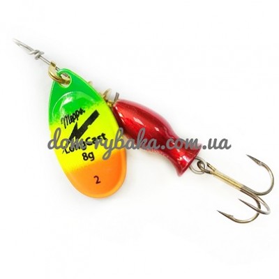 Блешня Mepps Aglia Long Cast №2 8гр Fluo tiger (9998351)