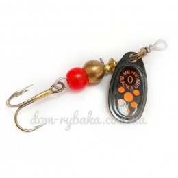 Блешня Mepps Black fury Silver Or. dots №0 2гр (8056509)