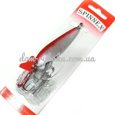 Блешня Spinnex Krocodile 16гр cеребро-червоний (9995107)
