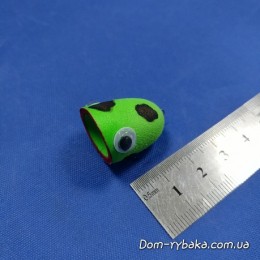 Приманка "Поплавок Поппер 3D Eye" 1.5гр 2,5см зеленая(9993623)