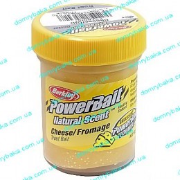 Паста форелеве Berkley PowerBait® Natural Scent TroutBait Cheese Glitter 50 гр (1152856)