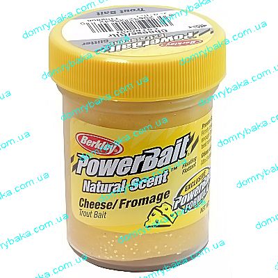 Паста форелеве Berkley PowerBait® Natural Scent TroutBait Cheese Glitter 50 гр (1152856)
