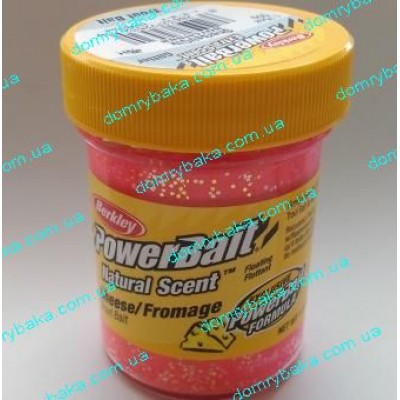 Паста форелеве Berkley PowerBait® Natural Scent TroutBait Cheese Sherbet Glitter 50гр (1376754)