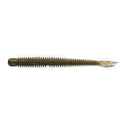 Силикон KEITECH LIVE IMPACT WORM 2.5" цвет 101 Green Pumpkin PP 12шт(18631)
