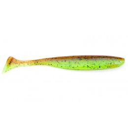 Силікон KEITECH EASY SHINER 4 "колір 401 Green Pumpkin / Chartreuse 7шт (23326)