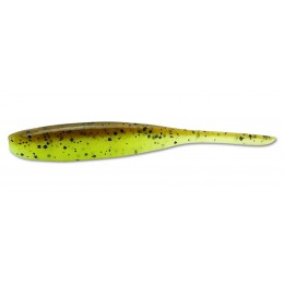 Силікон KEITECH SHAD IMPACT 3 "колір 401 Green Pumpkin / Chartreuse 10шт (23698)