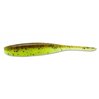 Силікон KEITECH SHAD IMPACT 2 "колір 401 Green Pumpkin / Chartreuse 12шт (23711)