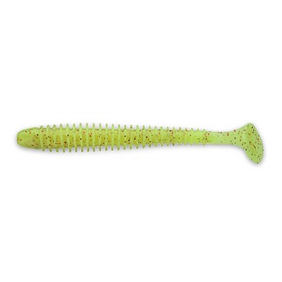 Силикон KEITECH SWING IMPACT 3.5" цвет PAL#01 Cartreuse Red Flake 8шт(27369)
