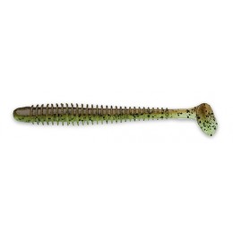 Силікон KEITECH SWING IMPACT 4.5 "колір 401 Green Pumpkin / Chartreuse 6шт (27373)