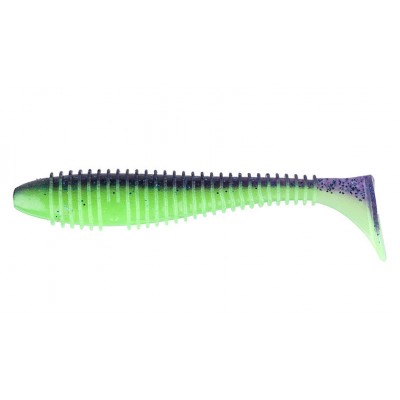 Силікон KEITECH FAT SWING IMPACT 3.8 "колір PAL # 06 Violet Lime Berry 6шт (28027)