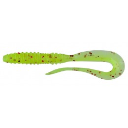 Силикон KEITECH MAD WAG MINI 3.5" цвет PAL#01 Chartreuse Red Flake 10шт(28781)