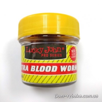 Мотыль искусственный Lucky John Extra  Blood Worm 200шт(9992639) 