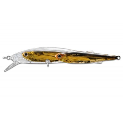 Воблер LIVETARGET GLASS MINNOW BAITBALL JERKBAIT 120SP колір GOLD BRONZE (954) 17.5гр 120мм Suspend (27700)