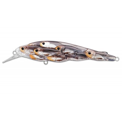 Воблер LIVETARGET YEARLING BAITBALL JERKBAIT 95SP колір SILVER BLACK (813) 10.5гр 95мм Suspend (27703)