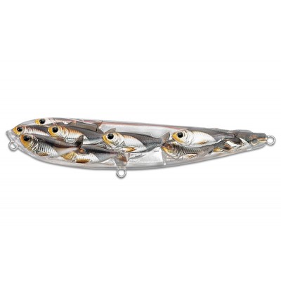 Воблер LIVETARGET YEARLING BAITBALL WALKING BAIT 90 цвет 813 (SILVER/BLACK) 10.5гр 90мм Floating(28991)