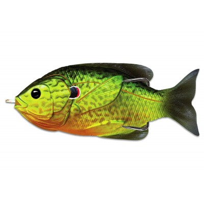 Воблер LIVETARGET SUNFISH HOLLOW BODY 75 колір 552 (FLORESCENT PUMPKINSEED) 12.3гр 75мм Floating (28996)
