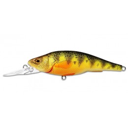 Воблер LIVETARGET YELLOW PERCH MEDIUM DIVE CRANKBAIT 73 цвет 106 (FLORESCENT/MATTE) 10.5гр 73мм Floating(29008)