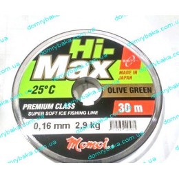 Волосінь Momoi Hi Max Olive Green 0.16мм 2,9kг 30м (9995924)