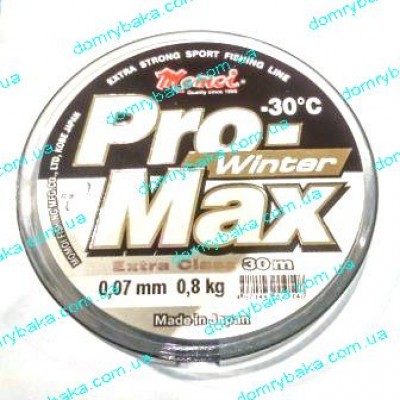 Леска Momoi Pro Max Winter Strong   0.07мм 0.8kг 30м прозрачная(9995921) 