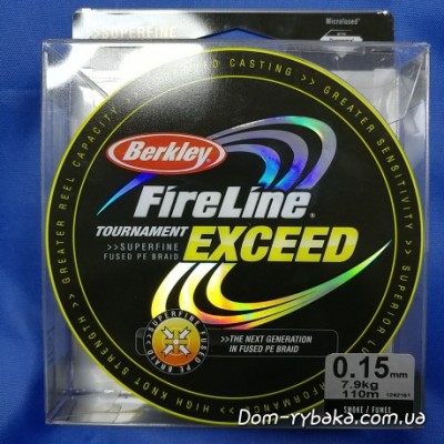 Шнур Berkley Fireline Exceed 0.15 мм 7.9 кг 110м smoke (1242161)