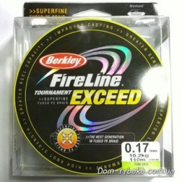 Шнур Berkley Fireline Exceed 0.17 мм 10.2 кг 110 м green (1242240)