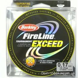 Шнур Berkley Fireline Exceed 0.17 мм 10.2 кг 110 м smoke (1242162)