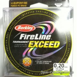 Шнур Berkley Fireline Exceed 0.20 мм 13.2 кг 110 м green (1242241)