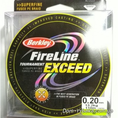 Шнур Berkley Fireline Exceed 0.20 мм 13.2 кг 110 м green (1242241)