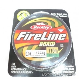 Шнур Berkley FireLine Radial Braid Green 0.16 мм 16.3 кг 110 м New (1312436)