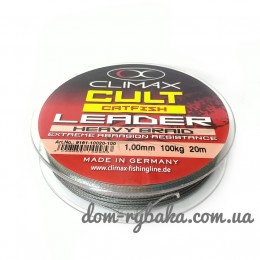 Поводок сомовий Climax Catfish Leader 1.00mm 100kg 20m серый (11713) Поводок сомовий Climax Catfish Leader 1.00mm 100kg 20m серый (11713)