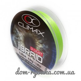 Шнур CLIMAX iBraid 4 UL chartreuse 135м (9998368)