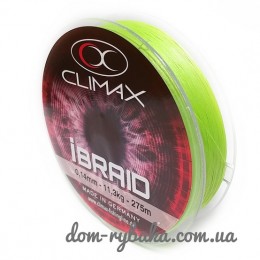 Шнур CLIMAX iBraid 8 chartreuse 275м (9998371) Шнур CLIMAX iBraid 8 chartreuse 275м (9998371)