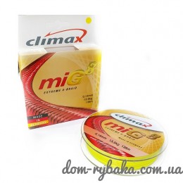 Шнур CLIMAX MIG8 BRAID 135 m 0.08мм 6.5kg fiuo-yellow SB жовтий (28407) Шнур CLIMAX MIG8 BRAID 135 m 0.08мм 6.5kg fiuo-yellow SB жовтий (28407)