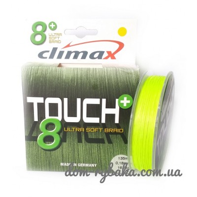 Шнур CLIMAX Touch 8 Plus BRAID 135  chartreuse салатовый  (2839100)