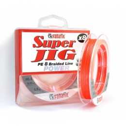 ШНУР плетений FANATIK Super Jig PE X8 120 m (# 0.4) 0.10 mm 4.8 kg ORANGE (9995041)