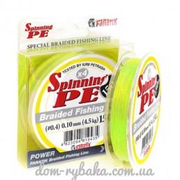 Шнур Fanatik Spinning PEх4 150м Yellow (9998903) Шнур Fanatik Spinning PEх4 150м Yellow (9998903)