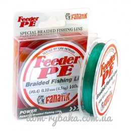 Шнур Fanatik Feeder PE 0.10мм 4кг 140m зелений (9995056)