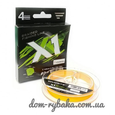 Шнур Favorite X1 PE 4x 150m помаранчевий (9998367)