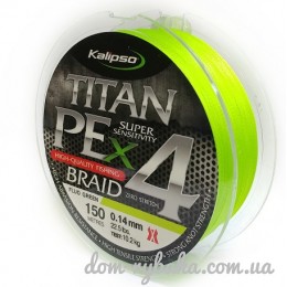 Шнур Kalipso Titan PE 4х 150м салатовий (9997877) Шнур Kalipso Titan PE 4х 150м салатовий (9997877)