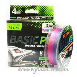 Шнур Select Basic PE 150м разноцветный  (9997875)