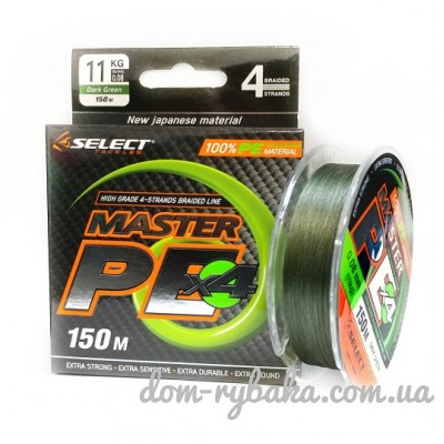 Шнур Select Master PE 150м  темно-зеленый(9993186)