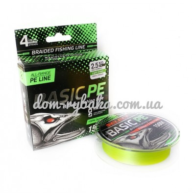Шнур Select Basic PE 150м  салатовый (9996088) 