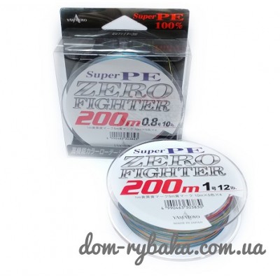 Шнур Yamatoyo Super PE Zero Fighter 200m 5 кольорів (19989000)