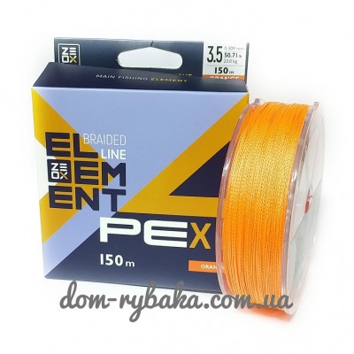 Шнур Zeox Element PE 4х 150м помаранчевий (9998810)