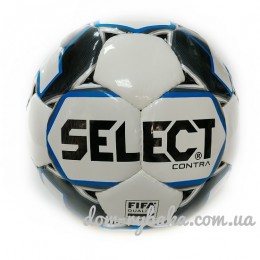 Мяч футбольный Select Contra Fifa 015 бело-синий №5 (9998430) Мяч футбольный Select Contra Fifa 015 бело-синий №5 (9998430)