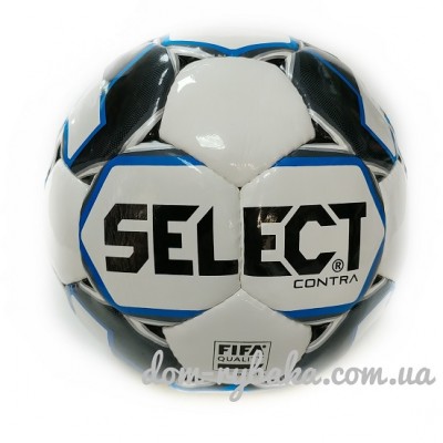 М'яч футбольний Select Contra Fifa 015 біло-синій №5 (9998430)