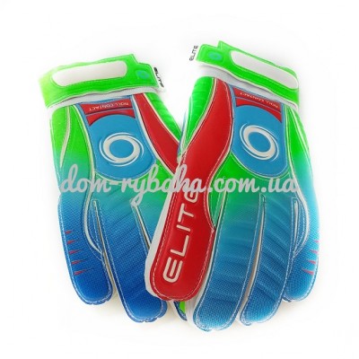 Воротарські рукавички Latex Foam Elite №9 червоно-зелені (9998438)