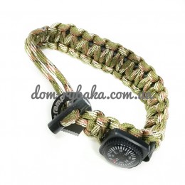 Браслет выживальщика Tramp TRA-237 хаки с компасом (9998206) Браслет выживальщика Tramp TRA-237 хаки с компасом (9998206)